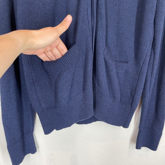 Club Monaco Cardigan Men's Size M Button Front Pockets Cotton Cashmere Blue - Picture 3 of 10